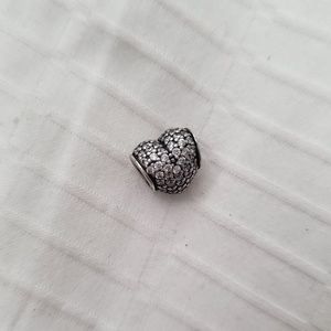 Authentic Glittering Heart Pandora Charm